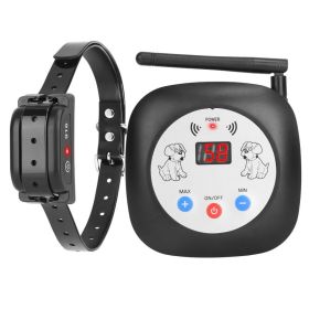 1Set 328FT Electric Wireless Dog Fence System With GPS Location Monitor Collar Receiver Rechargeable Beep Vibration Fence System For Small Medium Larg