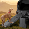 71" Long & 19" Wide Folding Dog Ramp for Car, SUV & Truck â€“ Portable Pet Ramp with Non-Slip Surface, Extra Wide Steps