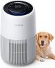 Pet Air Purifier up to 1500 FtÂ², Enhanced Activated Carbon & 360Â° Grille Air Intake for Hair Odor Dander Allergies, 5-Stage H13 True HEPA