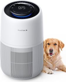 Pet Air Purifier up to 1500 FtÂ², Enhanced Activated Carbon & 360Â° Grille Air Intake for Hair Odor Dander Allergies, 5-Stage H13 True HEPA