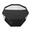 Dog Playpen, 8 Pcs 30"H x 24"W Panels Foldable Metal Pet Exercise Pen, Dog Fence Indoor and Outdoor Pen with Door, Bottom Pad and Top Cover