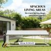 Outdoor kennel, dog house, dog cage, silver