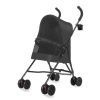 Pet Stroller for Small Dogs Cats with Mesh Ventilation, Lightweight Foldable Design, Cup Holder, Black