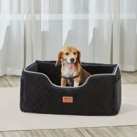 Dog Booster Car Seat Pet Car Seat  Black (Option: For Medium Large Dog Up To 55 Lbs)