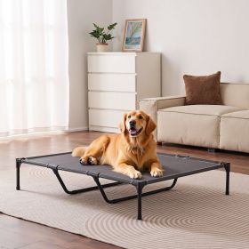Elevated Dog Bed For Large Dog Portable Raised Dog Cot (Option: With Metal Frame Xl)