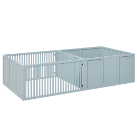 Whelping Box for Dogs Built for Motherâ€™s Comfort, Dog Whelping Pen with Removable Doors, Puppy Playpen for Indoors, Newborn Puppy Supplies & Essenti (Option: Light Gray-1080x590x190 mm)