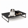 Outdoor Elevated Dog Bed for Large Dogs - Cooling Raised Pet Cot with Skid-Resistant Feet, Tool-Free Setup, Chew-Resistant Frame