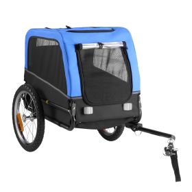 Dog Bike Trailer, Pet Cart Bicycle Carrier for Small & Medium Dogs, Easy Folding Frame with Quick Release Wheel (Option: Supports Up To 66 Lbs)