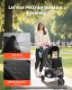 VEVOR Pet Stroller, 35 lbs Weight Capacity, Foldable Dog Stroller Cart, Cats Stroller with Mesh Windows and Cup Holders