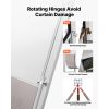 Dog Door for Sliding Glass Door, Aluminum Alloy Frame with Rotating Hinges, Lock Design